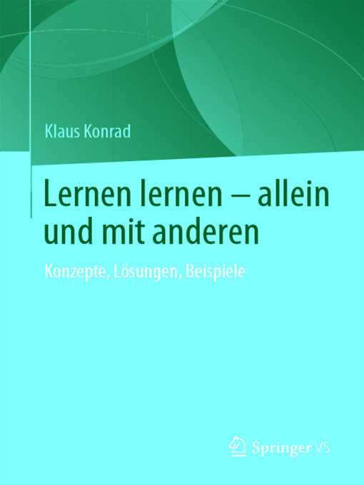 Title details for Lernen lernen – allein und mit anderen by Klaus Konrad - Available